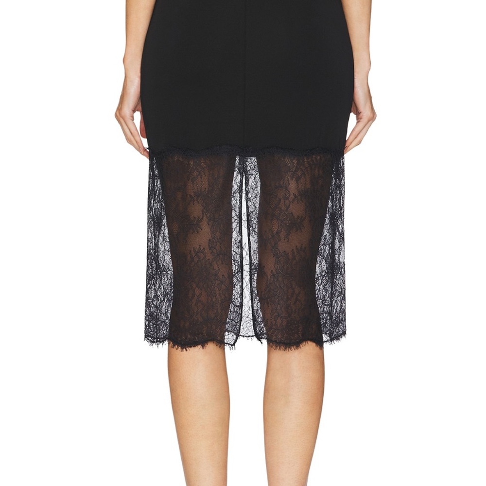 L'Academie Black Cut Out Pencil Skirt - Picture 3 of 5